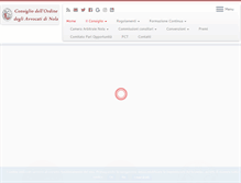 Tablet Screenshot of ordineavvocatinola.it